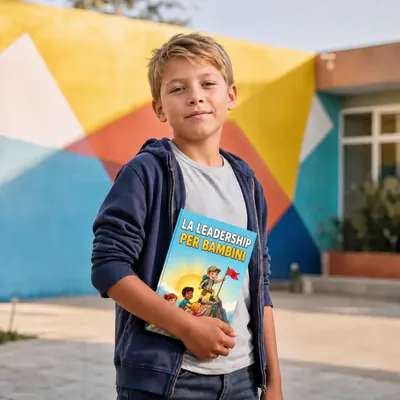 Matteo, di Napoli, Italia, per strada con La Leadership per Bambini